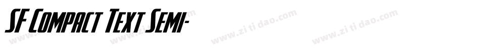 SF Compact Text Semi字体转换